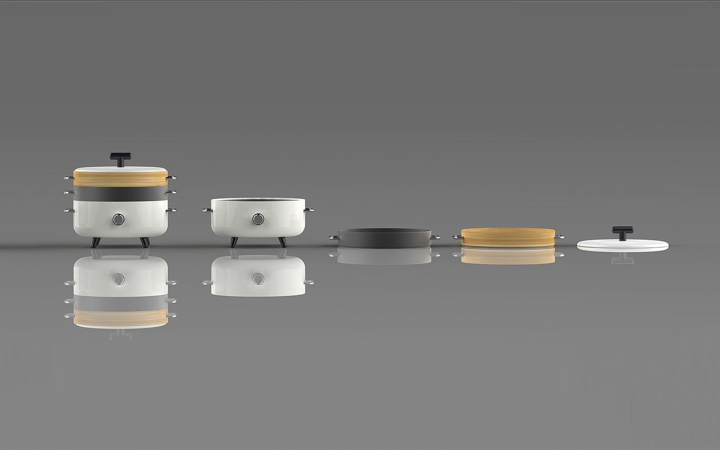 2018 red dot design concept award，A Pot Enough，cookware，Stack，