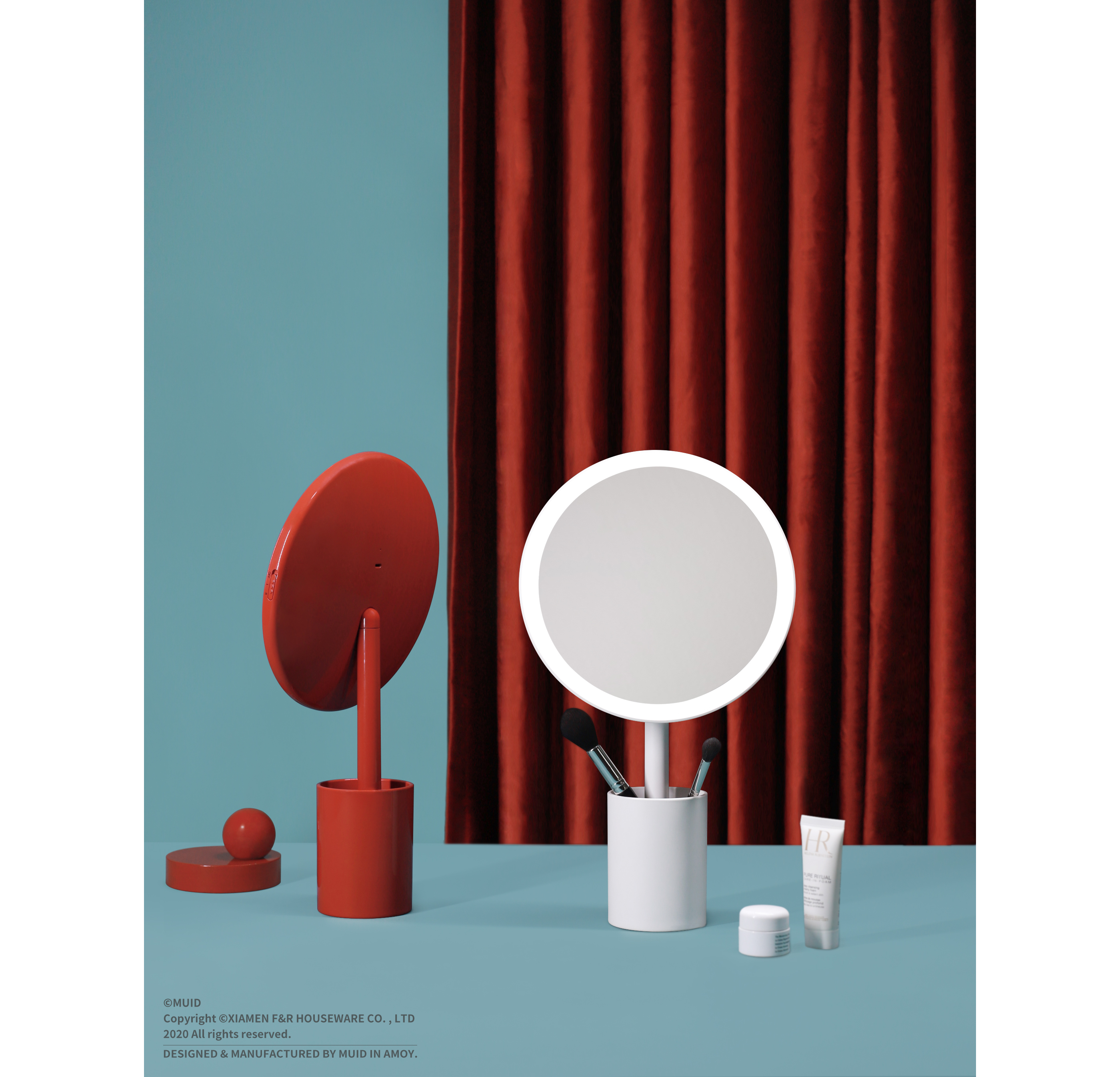 product design，industrial design，Mirror makeup，original，MUID，