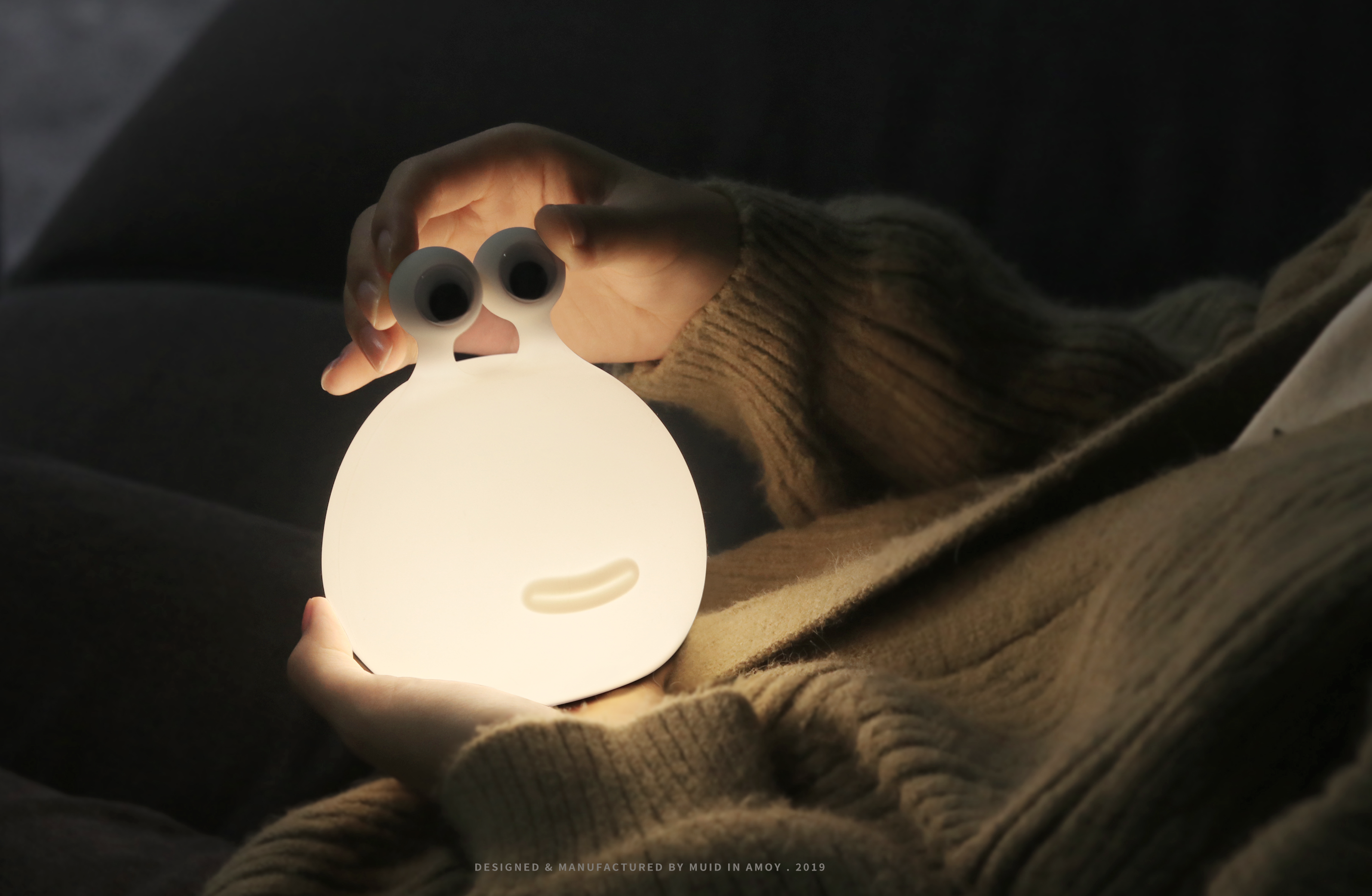 product design，industrial design，Sleep lamp，Lamp night，Slug，original，MUID，