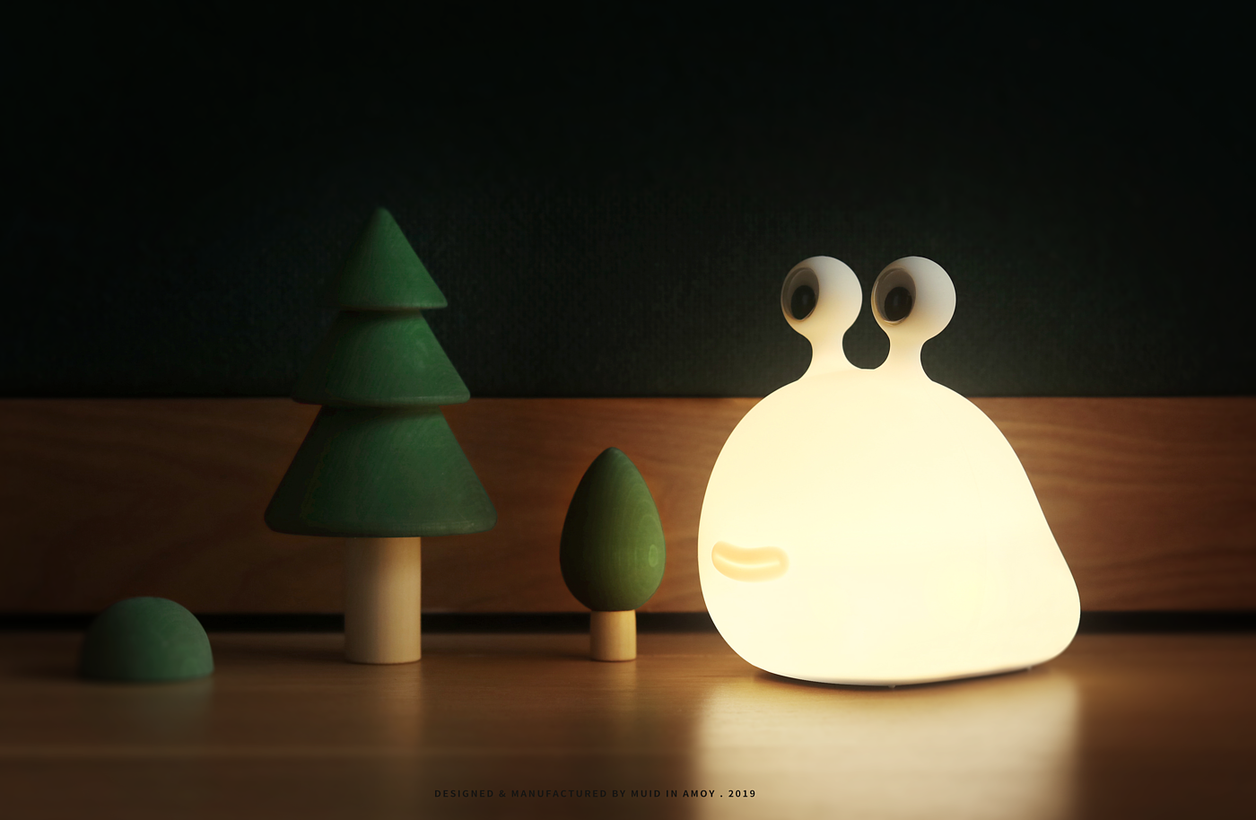 product design，industrial design，Sleep lamp，Lamp night，Slug，original，MUID，