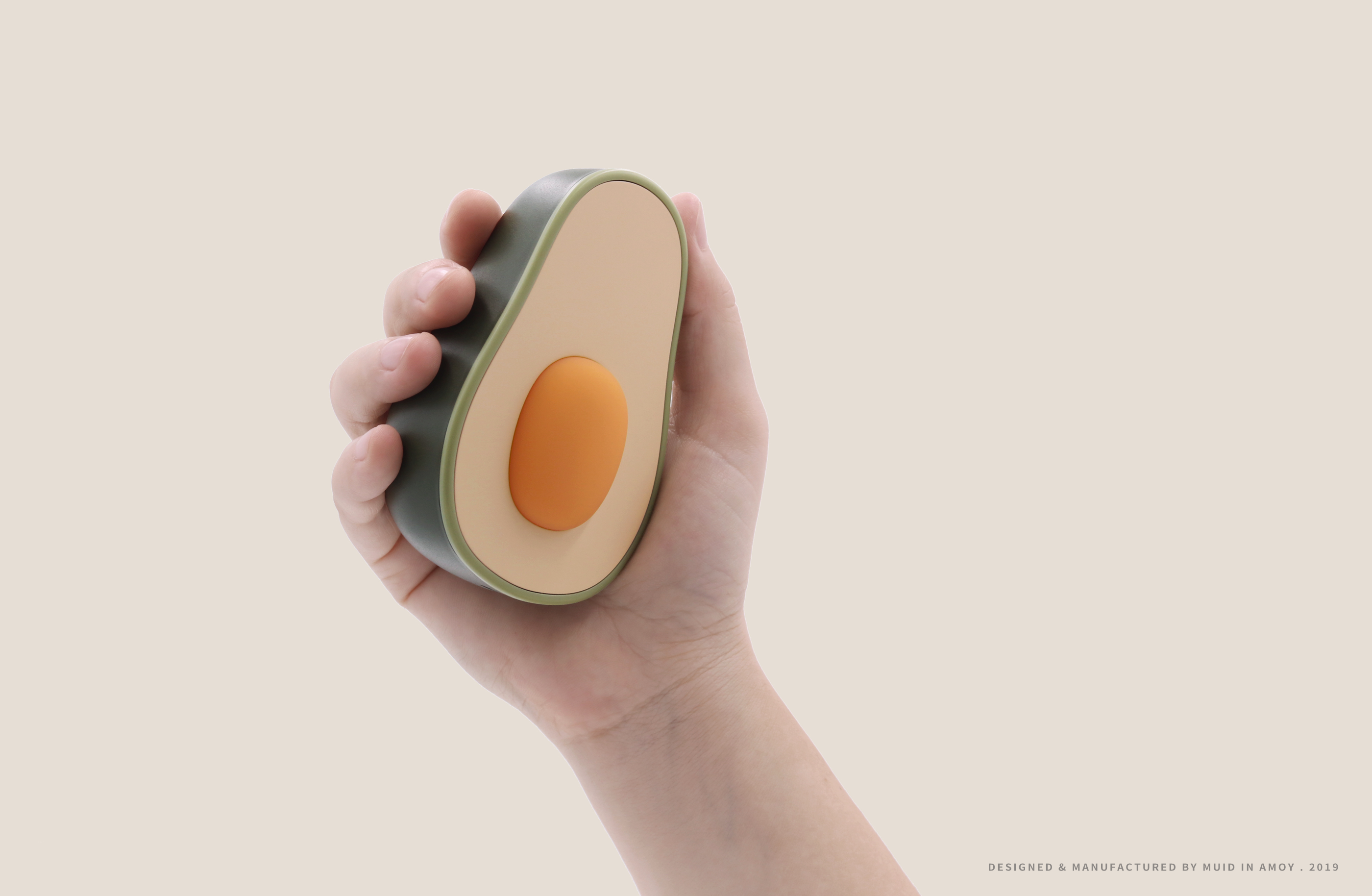 product design，industrial design，avocado，Hand warmer，original，MUID，