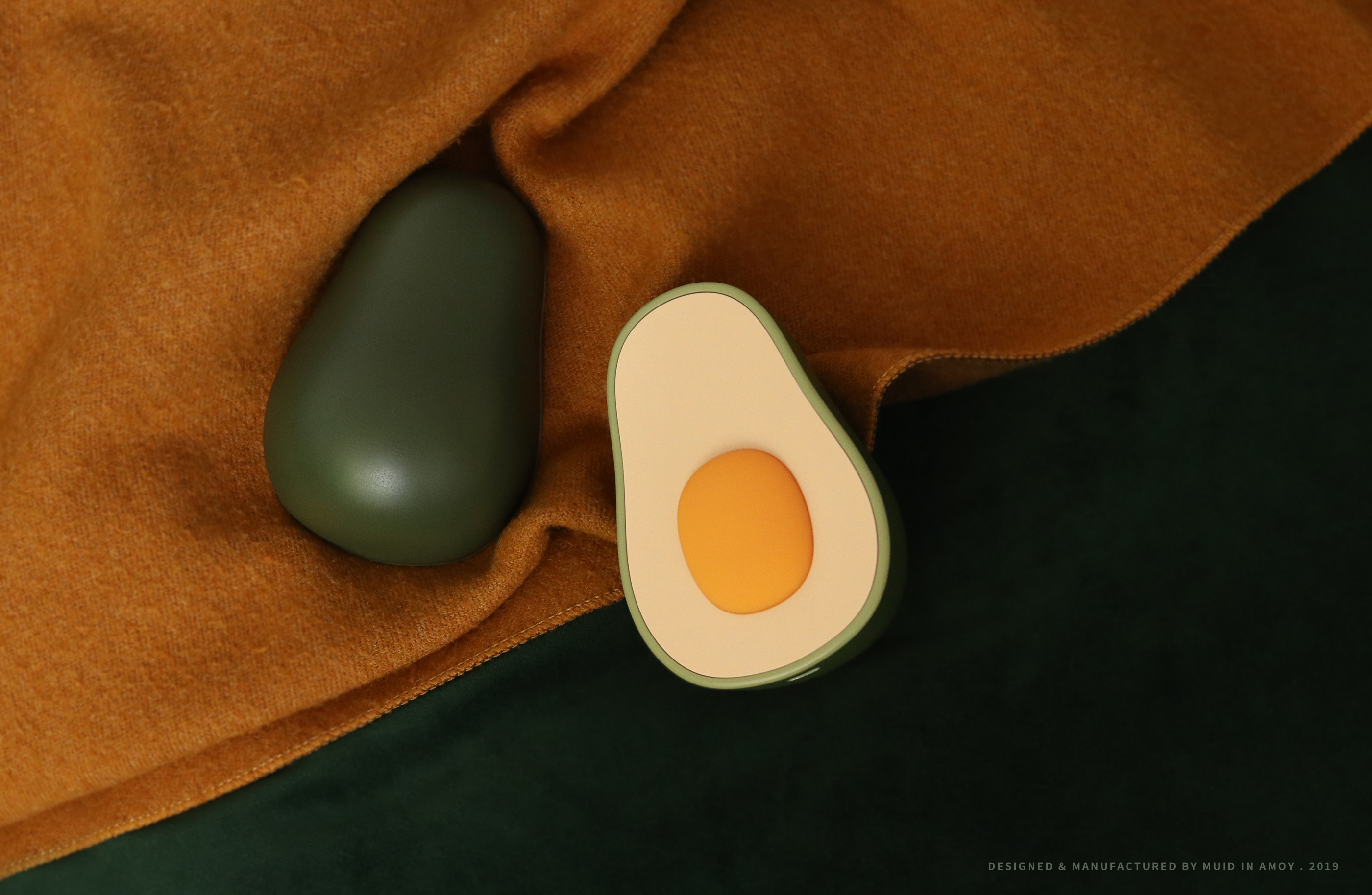 product design，industrial design，avocado，Hand warmer，original，MUID，