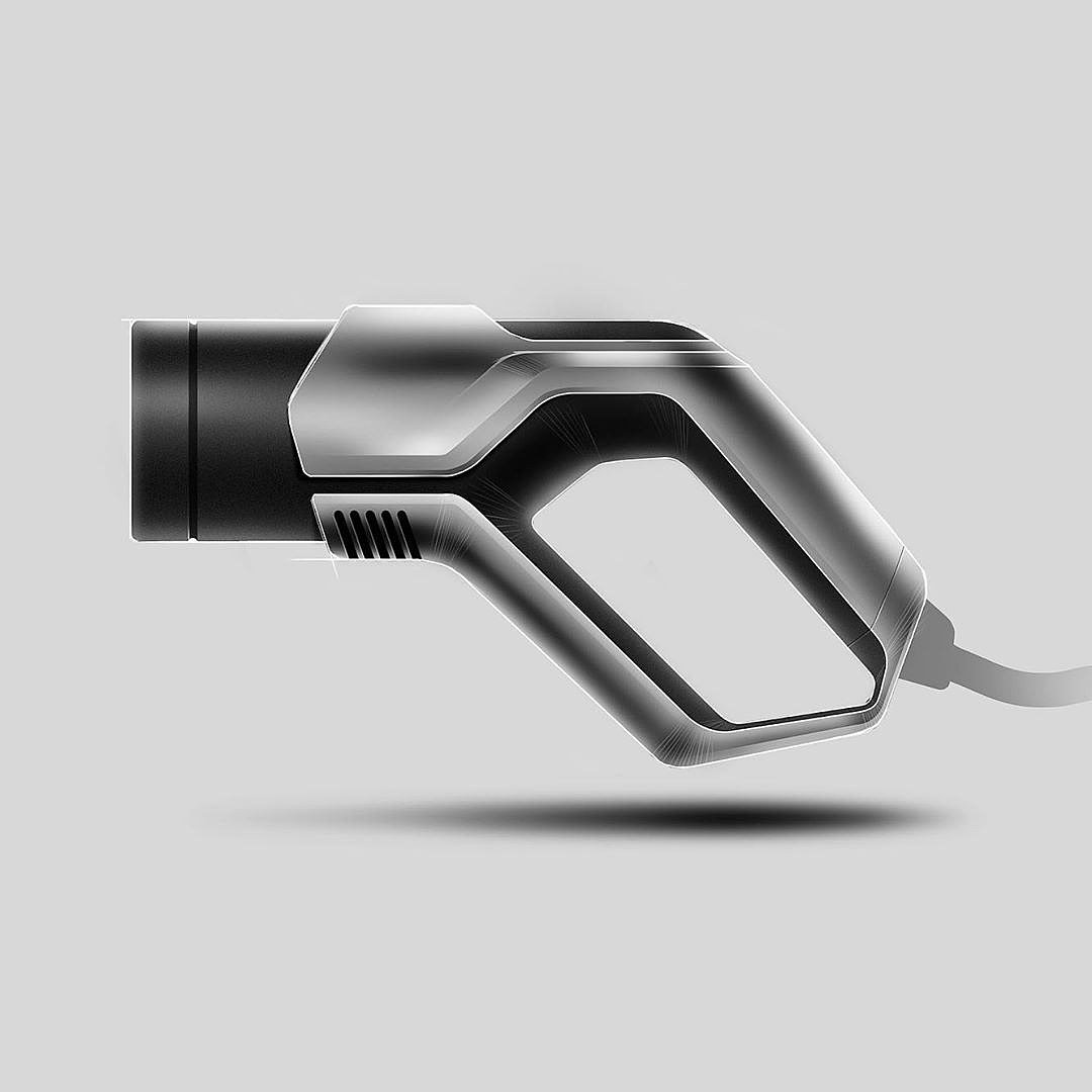 3d，Render，modelling，Electric vehicle，Charging head，