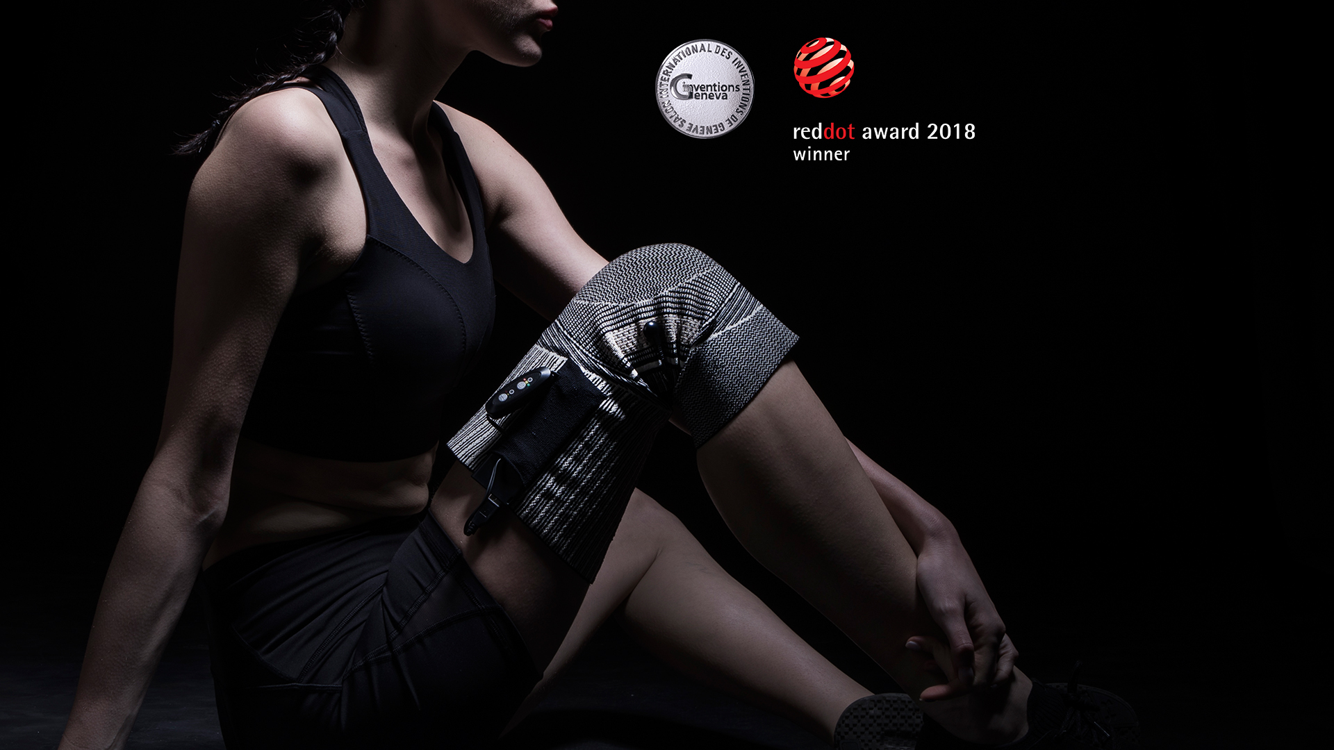 2018 red dot design concept award，3d，3D Heat Conductive，Knee Sleeve，3D thermal knee pads，