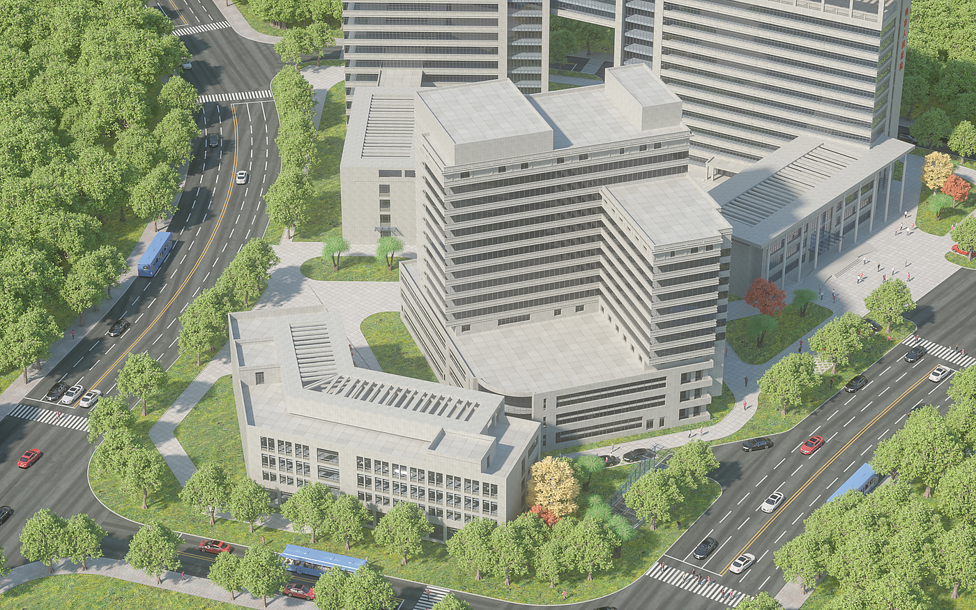 Aerial view，Rendering of renderings，3D rendering，Rendering + modeling，