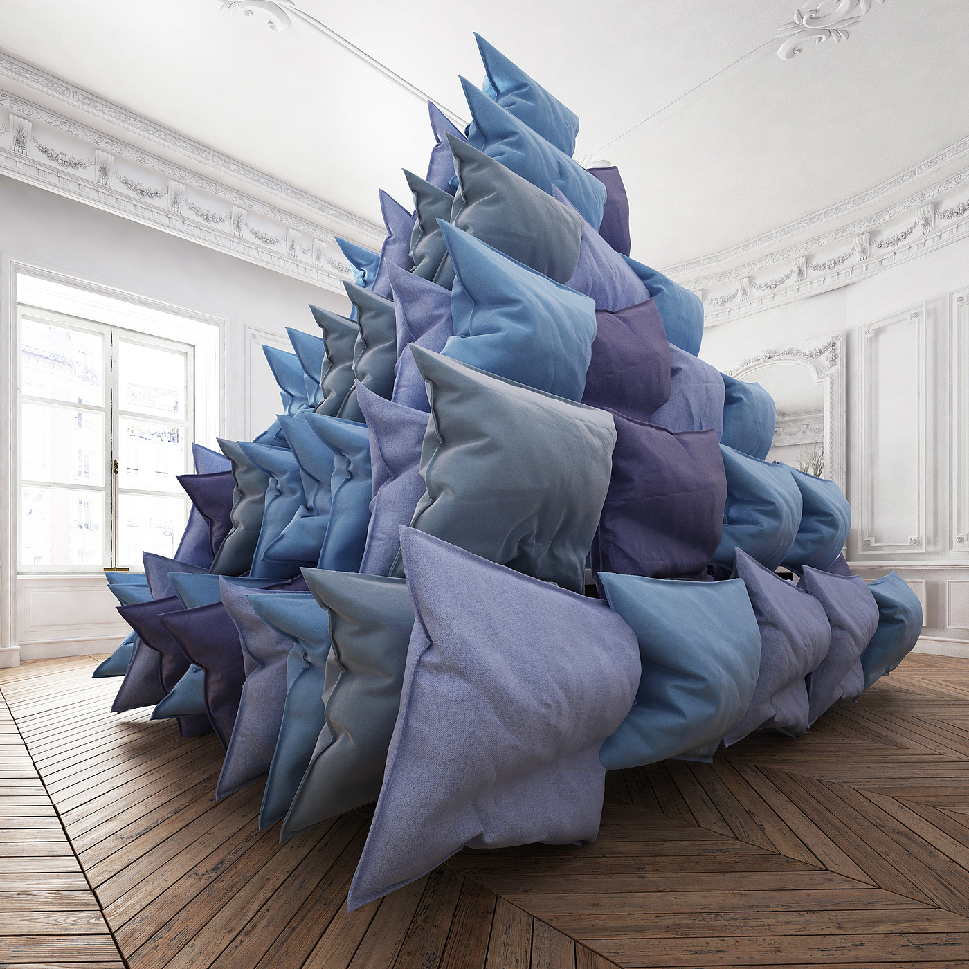 Pillow Pyramid，枕头金字塔，冠状病毒，居家隔离，