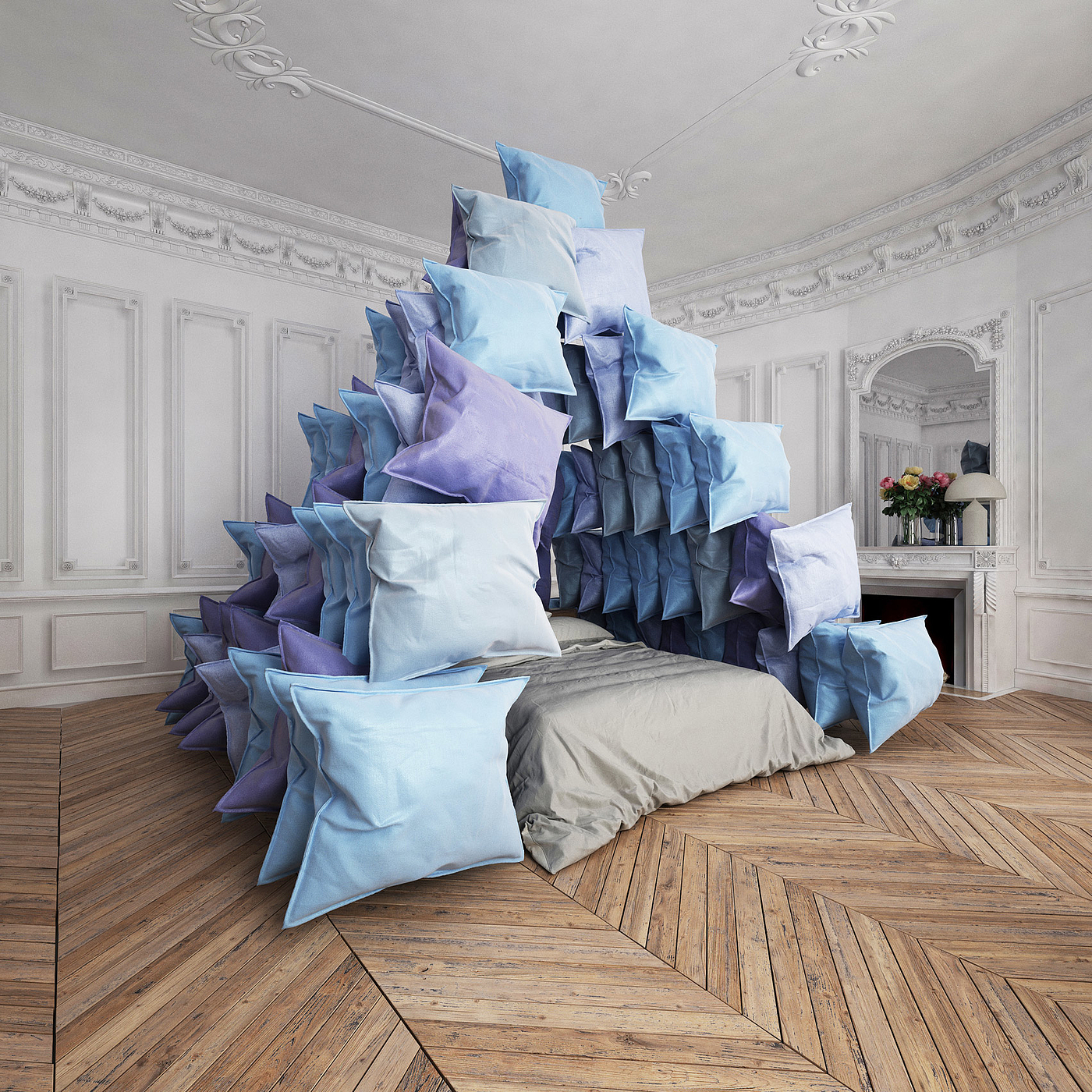 Pillow Pyramid，枕头金字塔，冠状病毒，居家隔离，