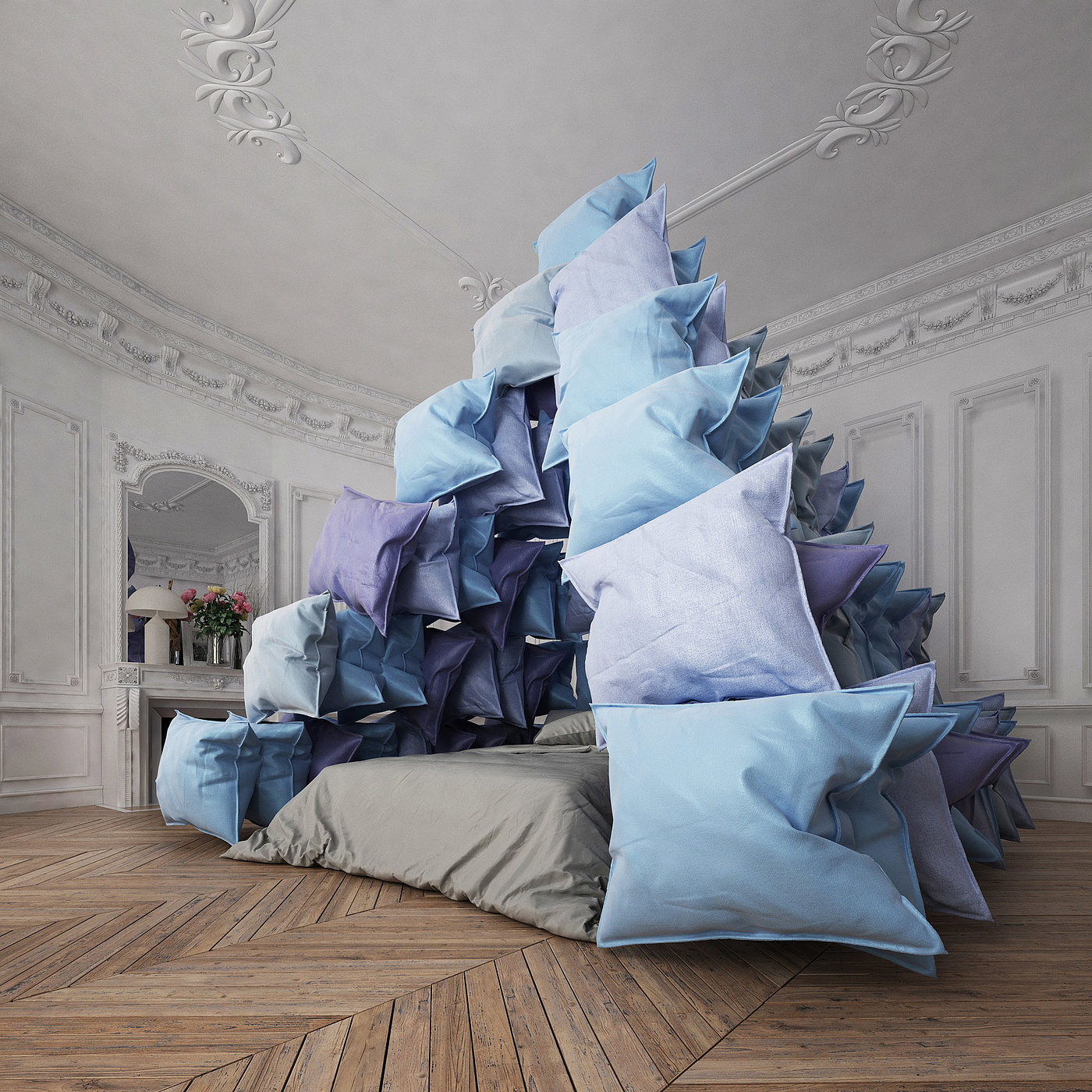 Pillow Pyramid，枕头金字塔，冠状病毒，居家隔离，