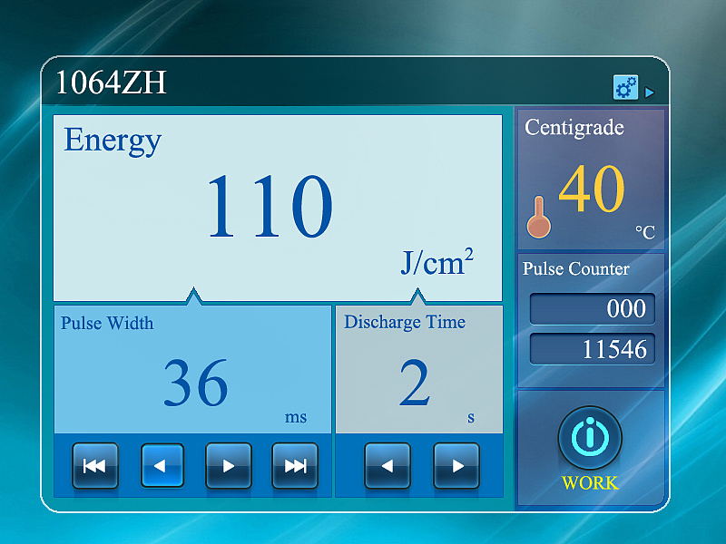 Interface design of beauty instrument，