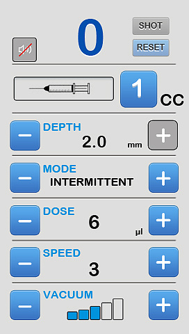 Interface design of beauty instrument，