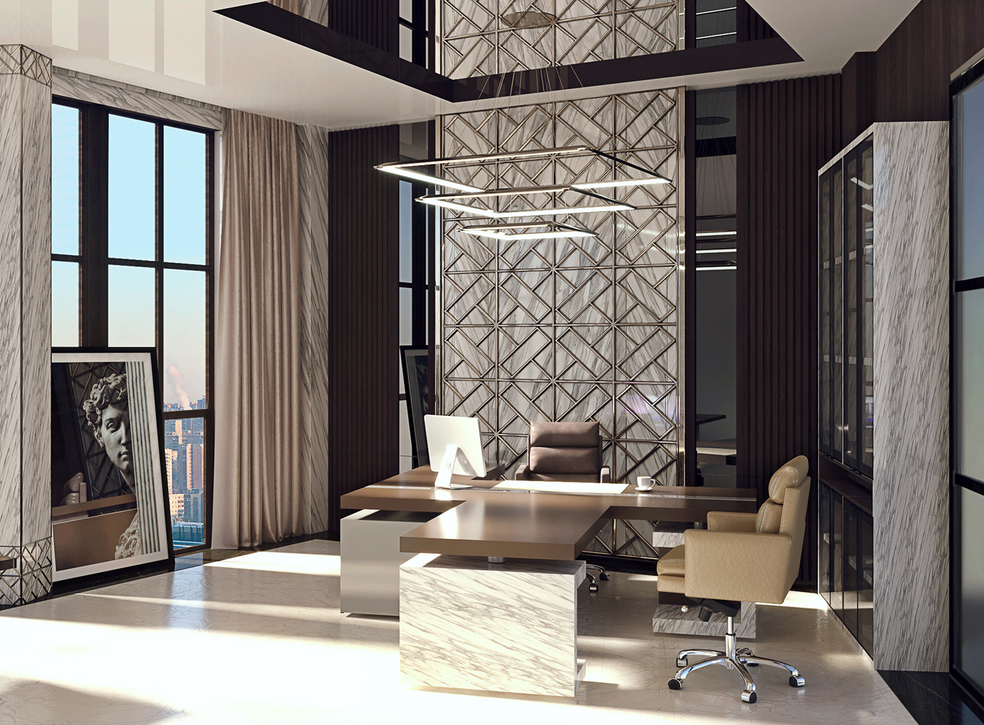 Office interior design - 普象网