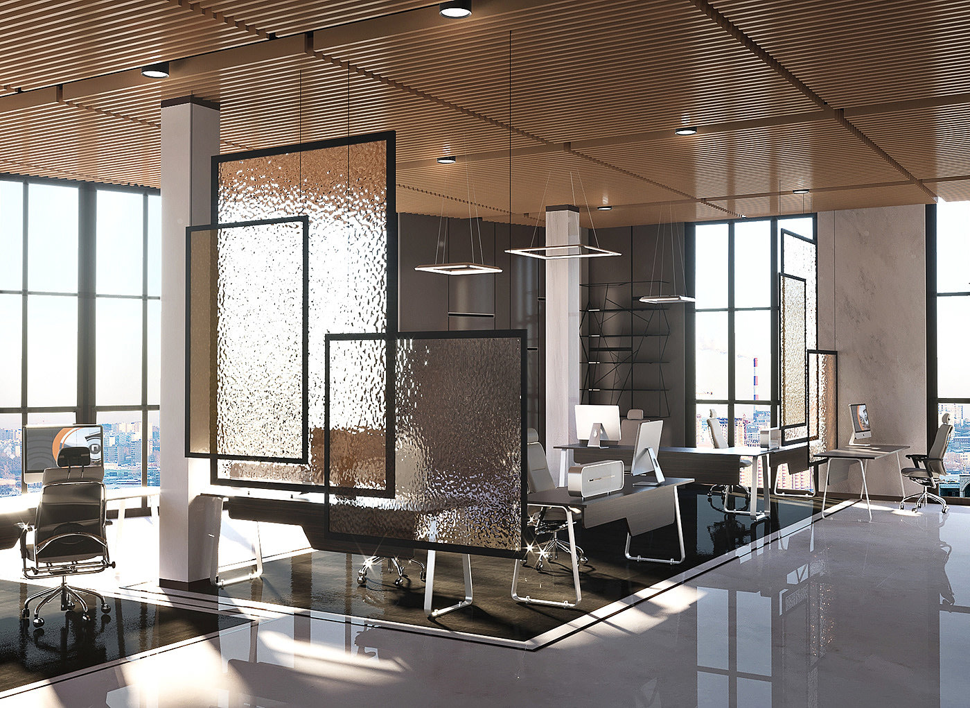 Office interior design - 普象网