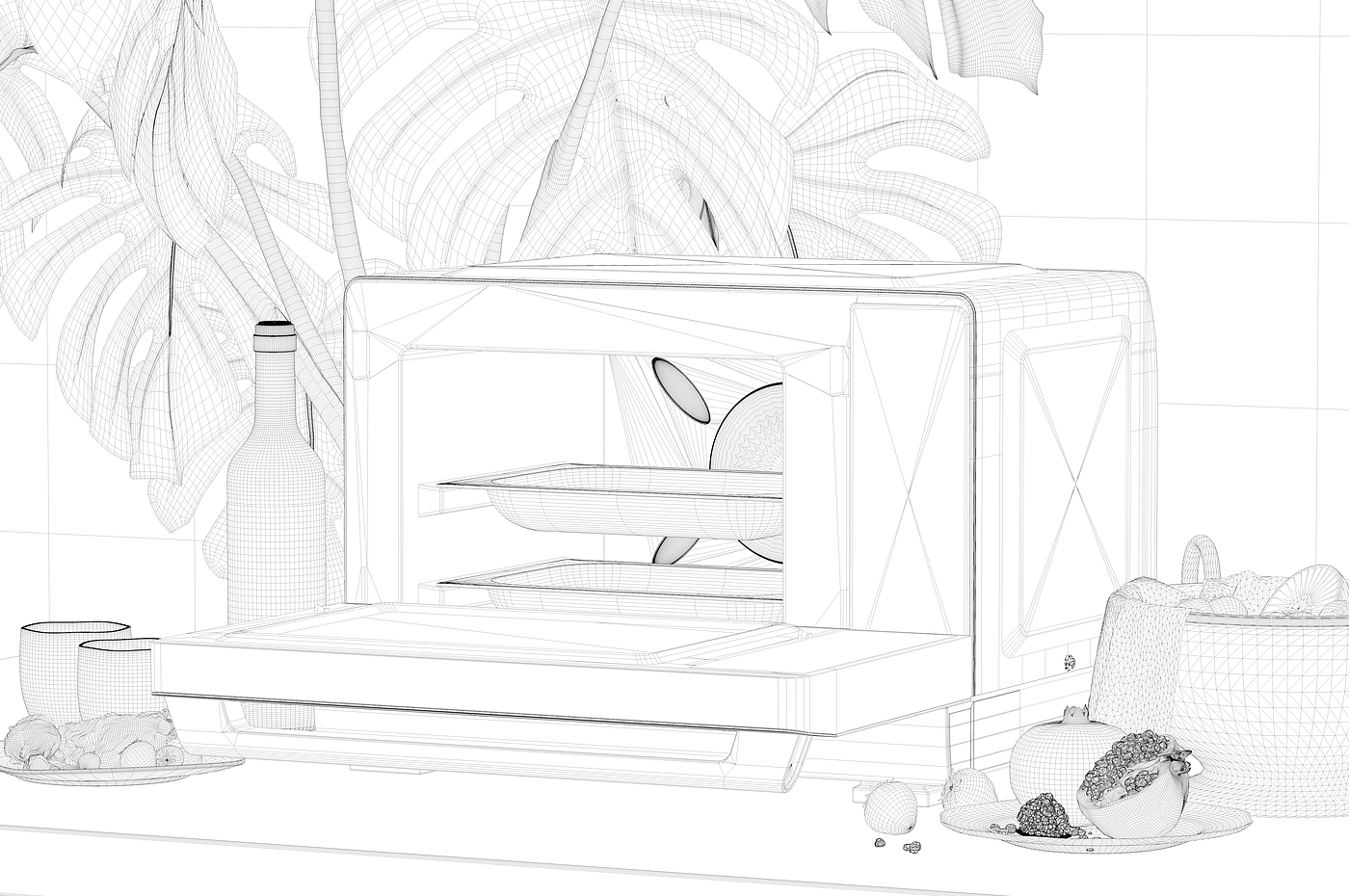 Rendering + modeling，Rendering of renderings，Appearance design，3D rendering，