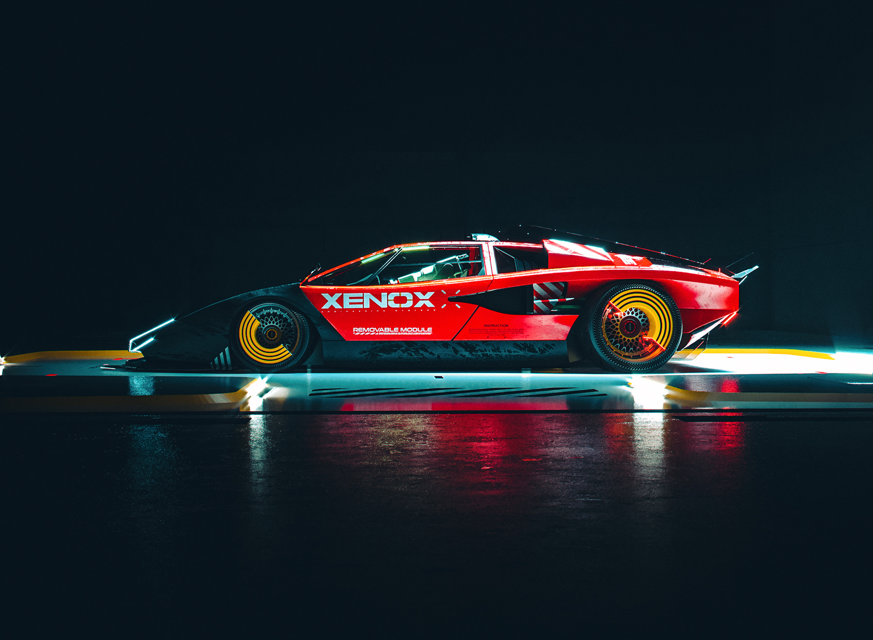 Airless tire，Concept Car，3d，Unmanned car，