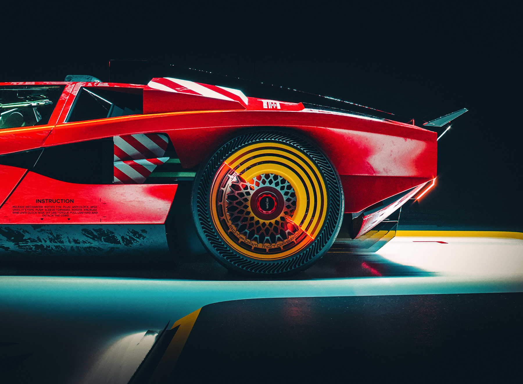 Airless tire，Concept Car，3d，Unmanned car，