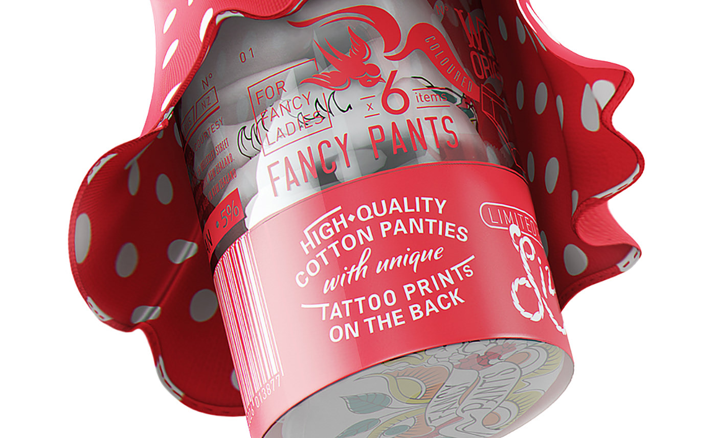 originality，decorative pattern，underpants，packing，OOPS，