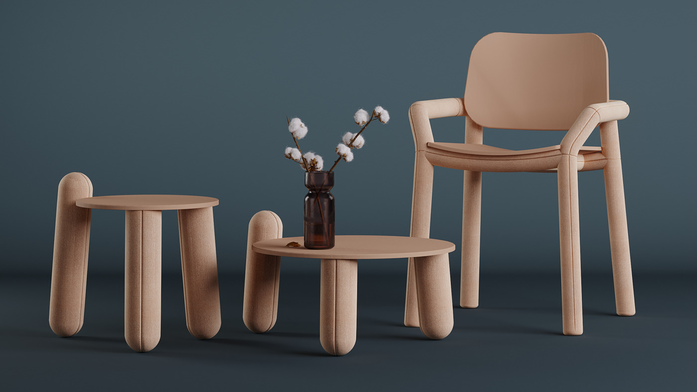 Coffee table，furniture，Three legged table，Simplicity，