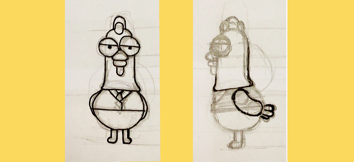 graphic design ，Character design，Toy design，chick，Chicken Teacher，