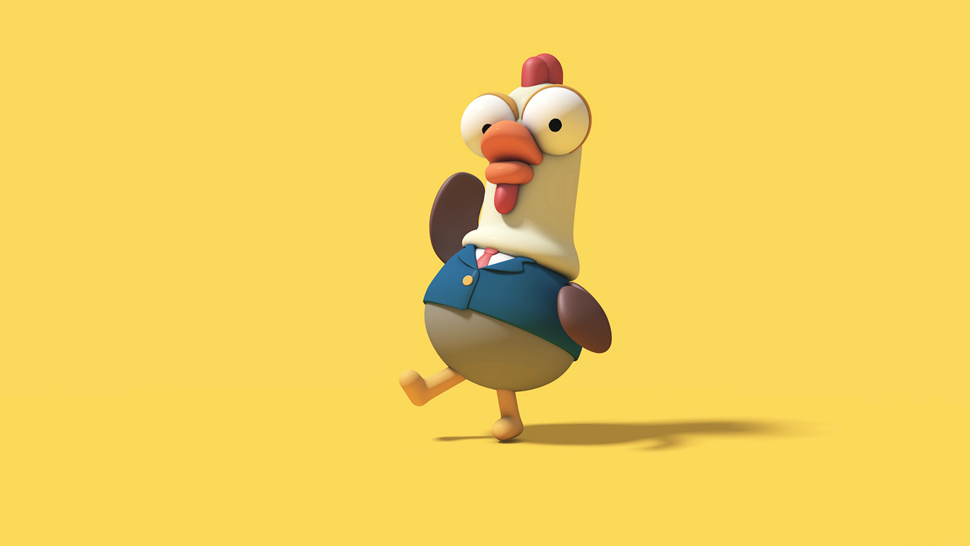 graphic design ，Character design，Toy design，chick，Chicken Teacher，