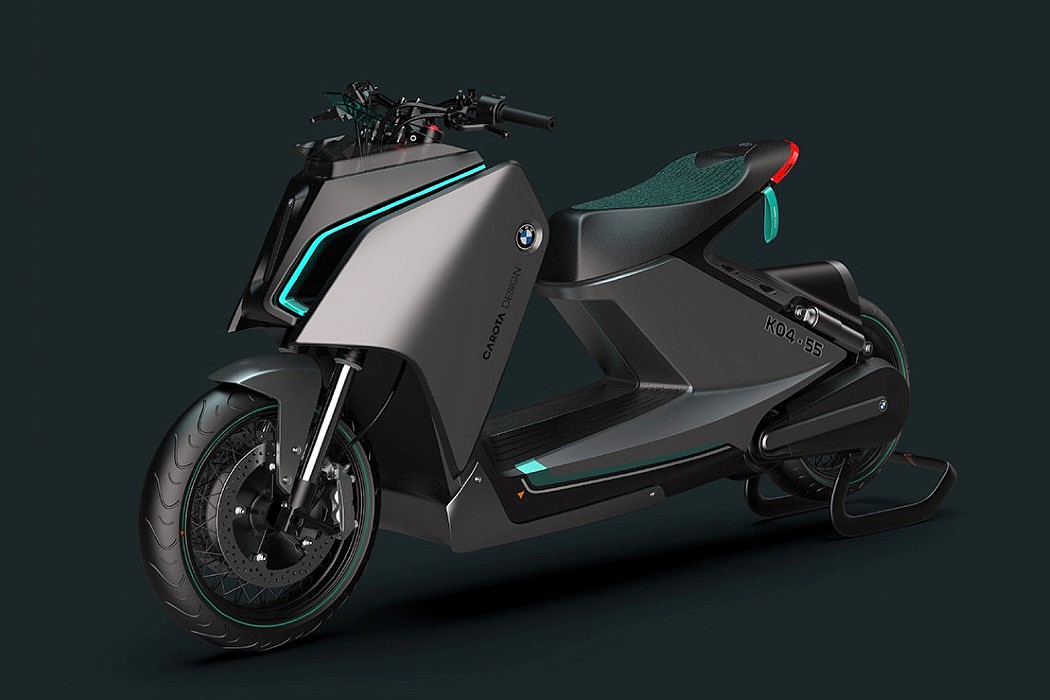 bmw，E-Scooter，Cantilever seat，concept，Electric motorcycle，