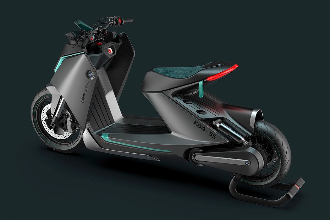 bmw，E-Scooter，Cantilever seat，concept，Electric motorcycle，