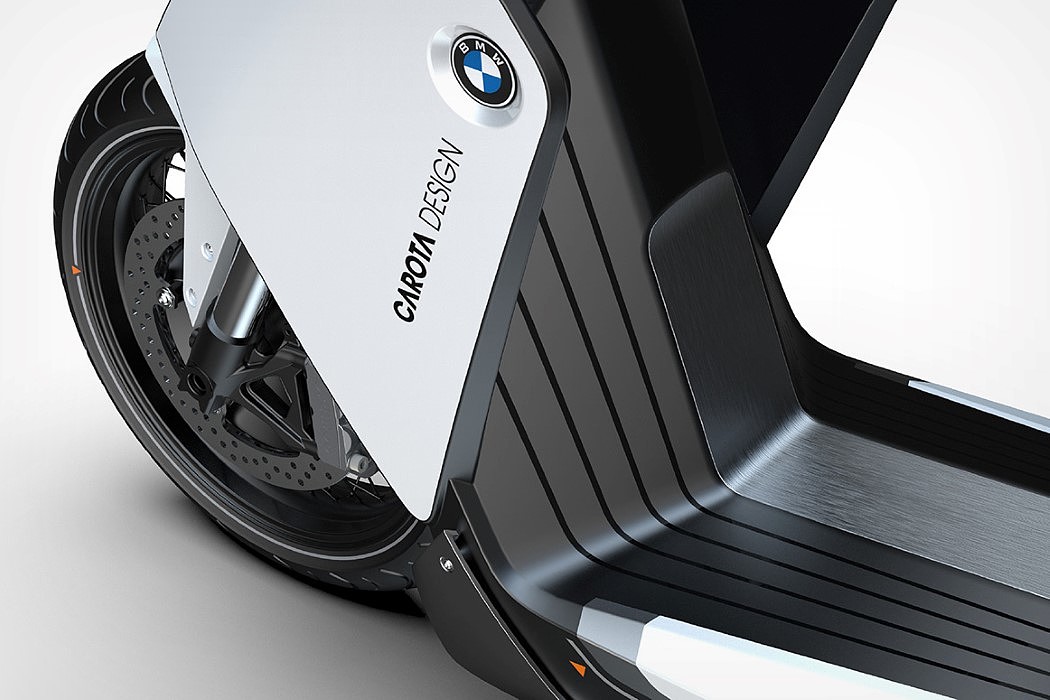 bmw，E-Scooter，Cantilever seat，concept，Electric motorcycle，