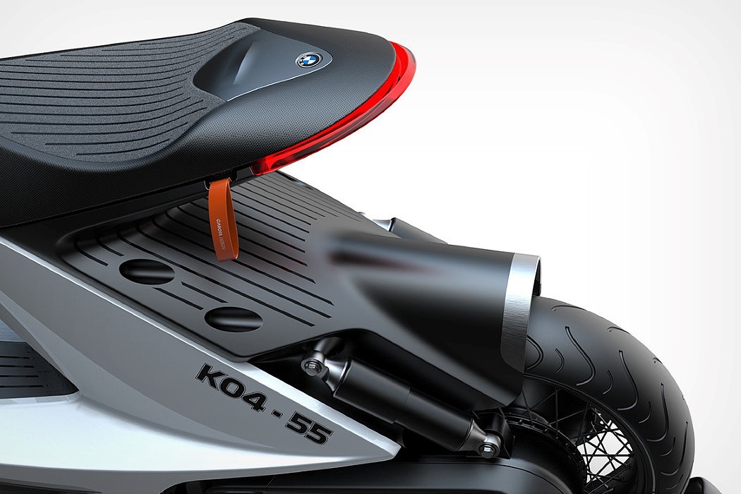 bmw，E-Scooter，Cantilever seat，concept，Electric motorcycle，