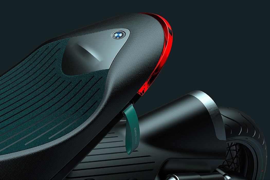 bmw，E-Scooter，Cantilever seat，concept，Electric motorcycle，