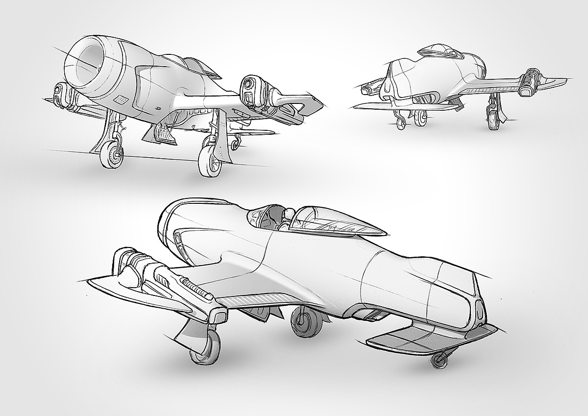 Game design，aircraft，vehicle，product design，fast，battle，industrial design，