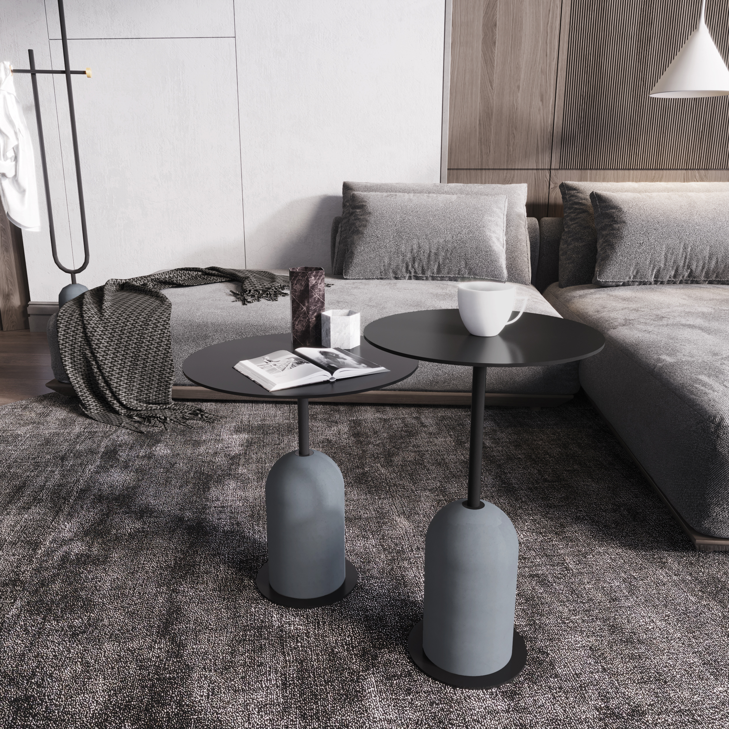 Several degrees grey furniture，Concrete furniture，