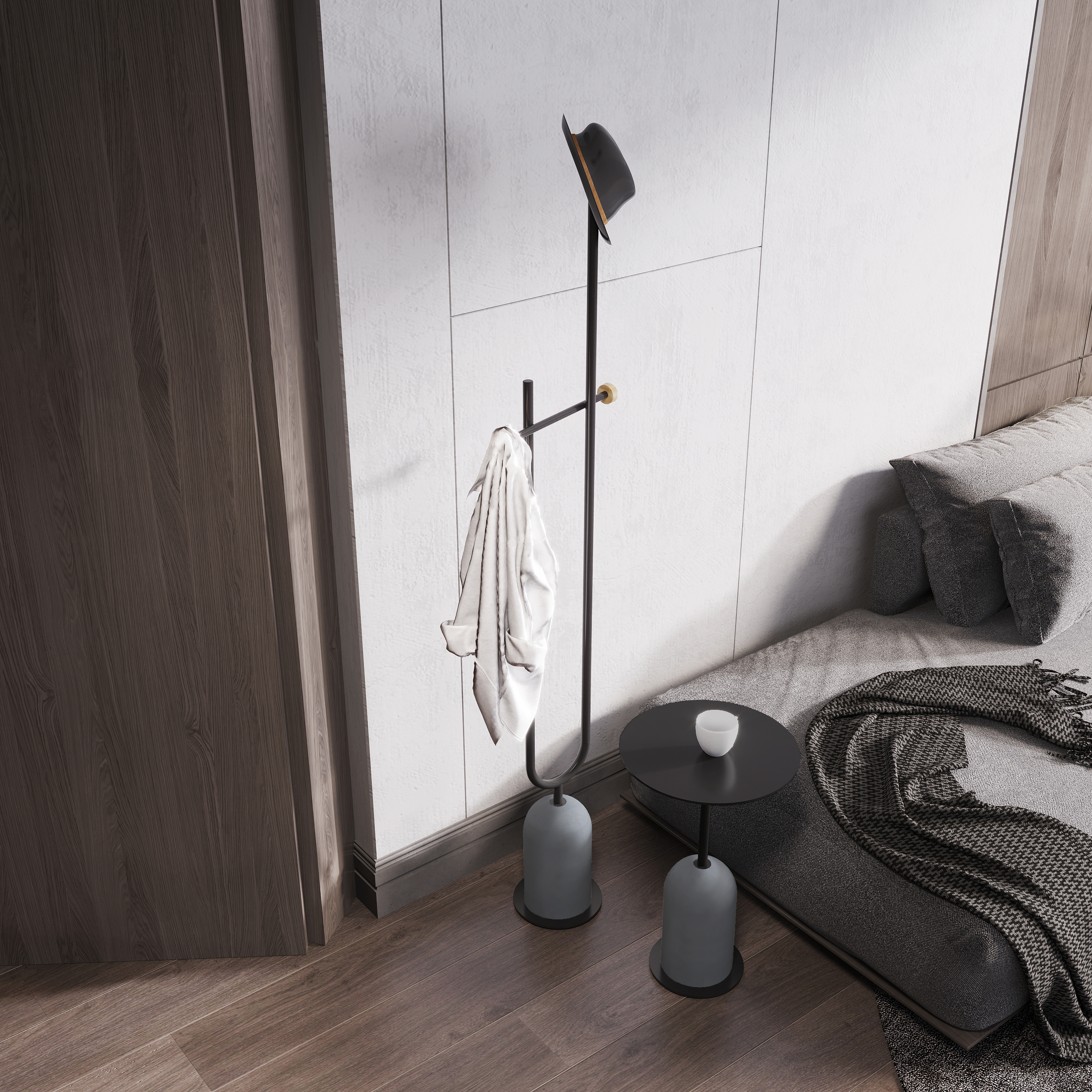 Several degrees grey furniture，Concrete furniture，