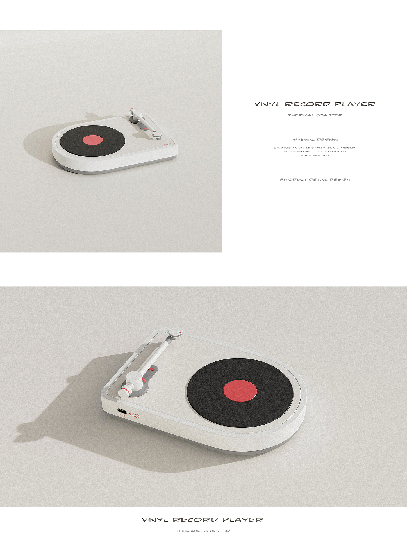 vacuum cup，Insulation coaster，Vinyl record，cd，Render，winter，