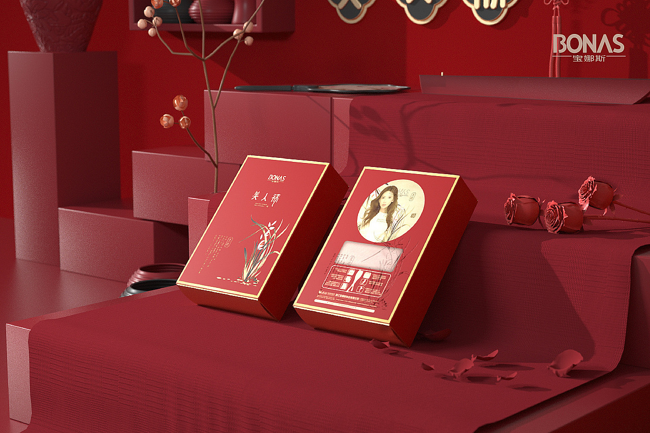 Guochao style design packaging / underwear packaging / forbidden city style / high-end package，