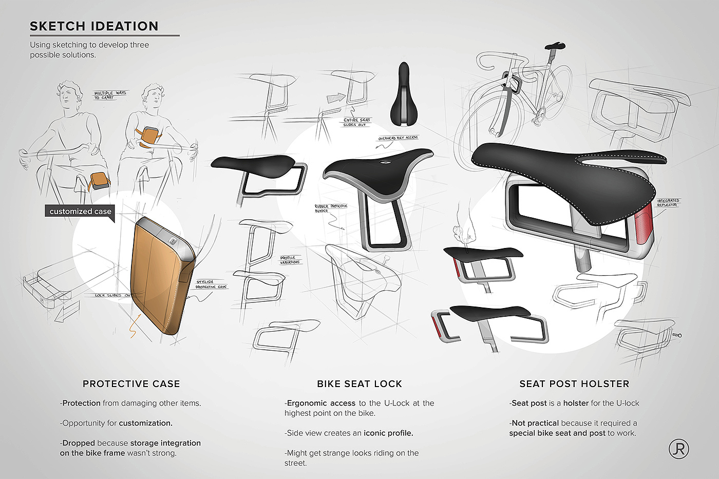 product design，industrial design，Bicycle lock，security，Simplicity，