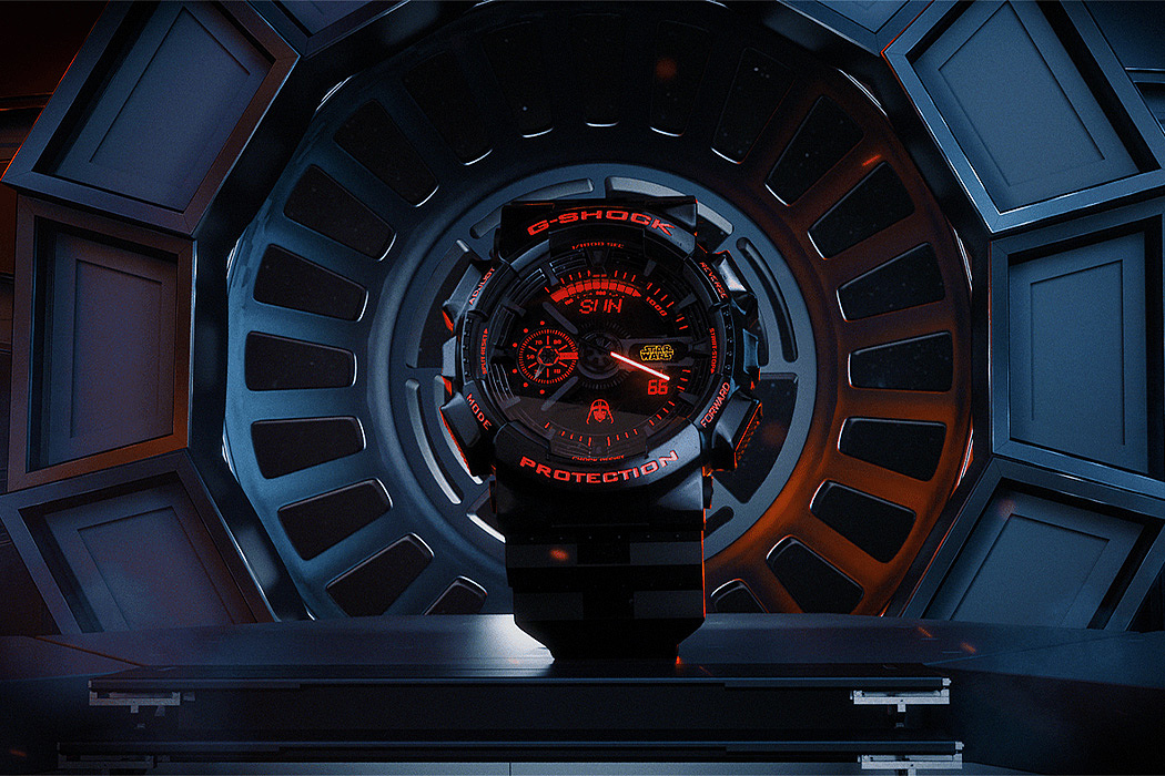 G-Shock，黑红，星球大战，绝地武士，手表，