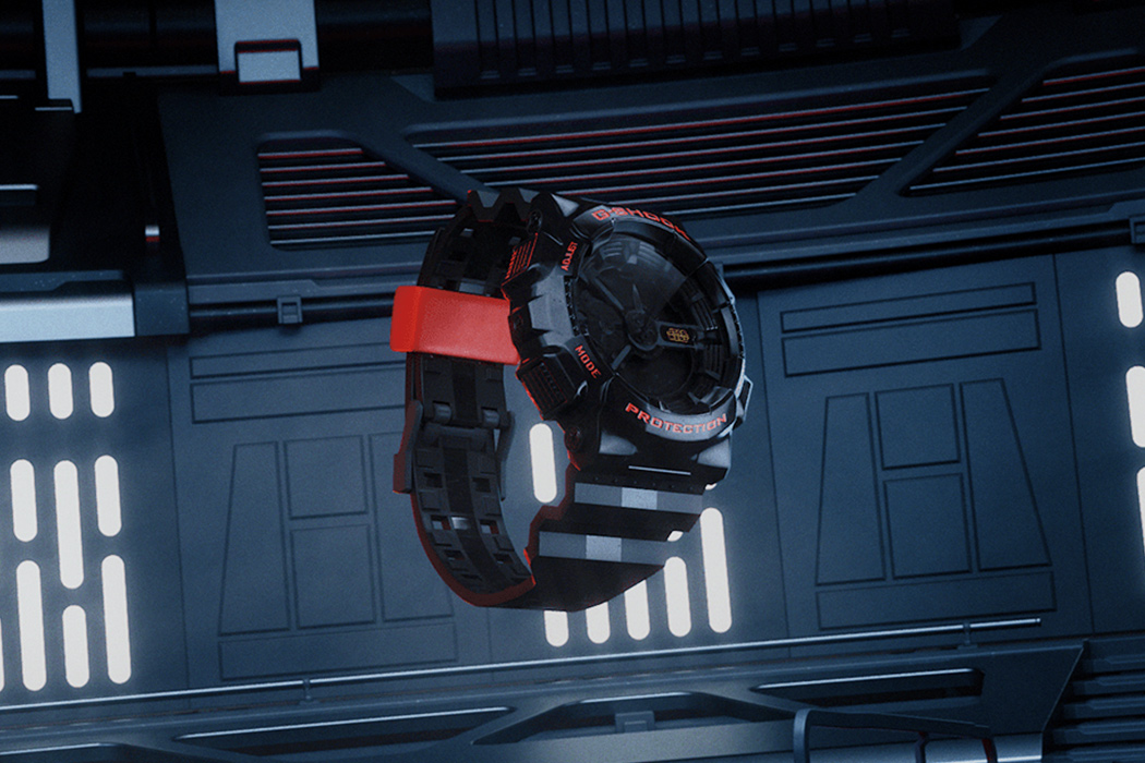 G-Shock，Black and red，Star Wars，Jedi Knight，Wrist watch，