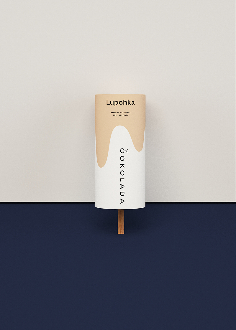 Lupchka，Ice cream packaging，white，