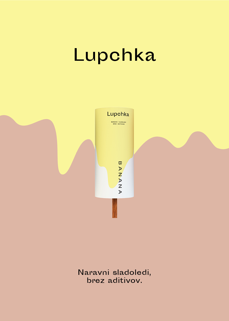 Lupchka，Ice cream packaging，white，