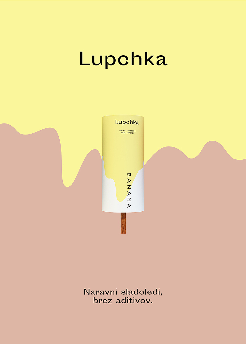 Lupchka，Ice cream packaging，white，