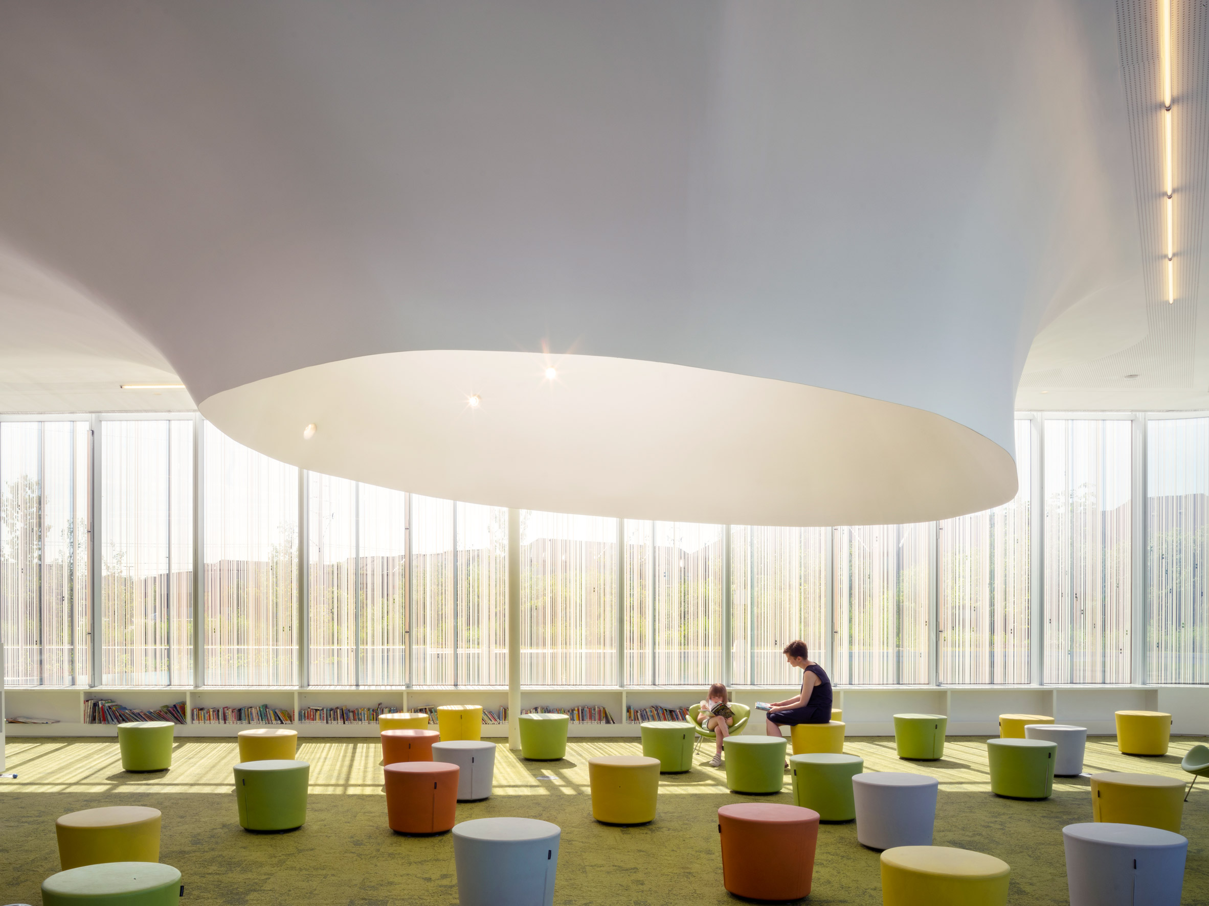 Rdha Public Library，Architectural design，Scenery，