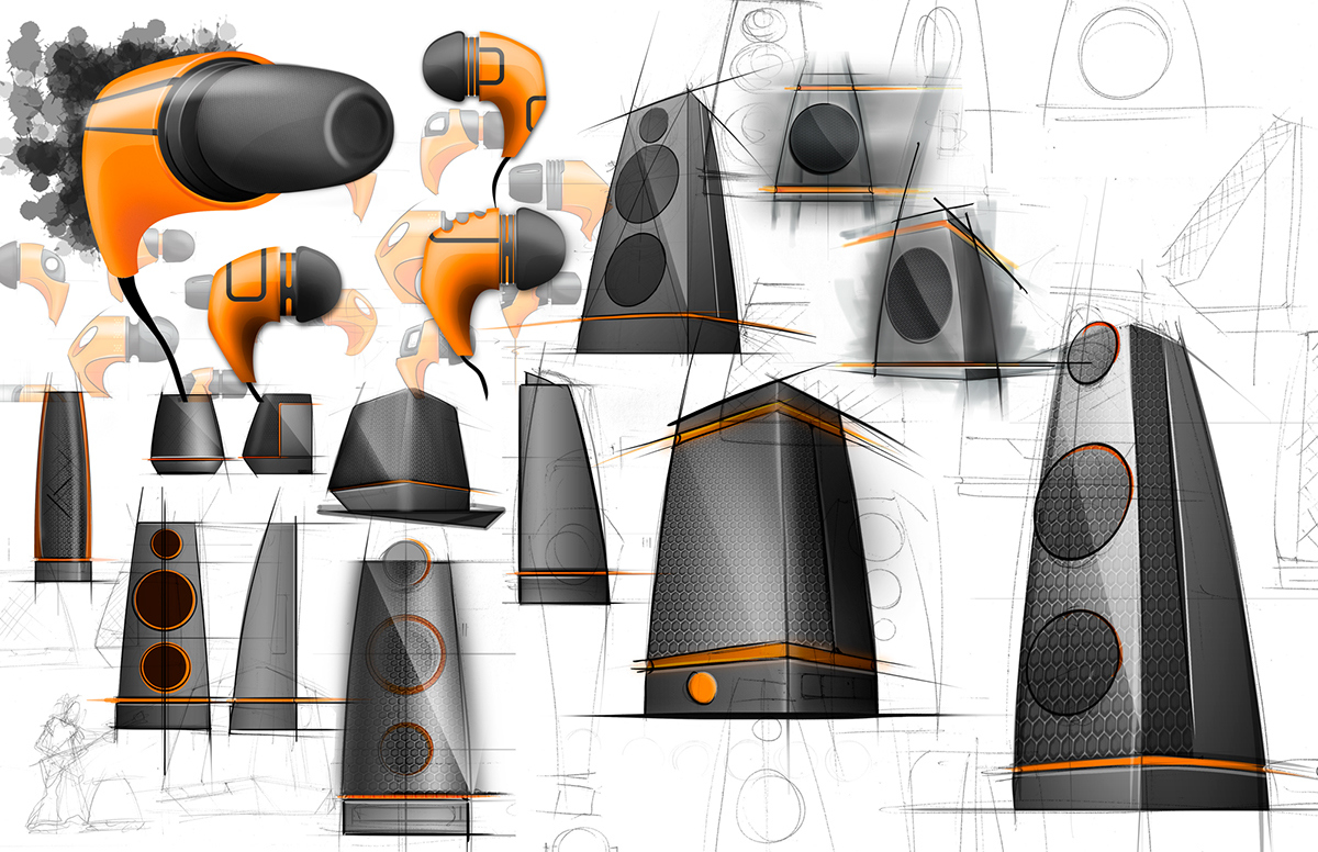 product design，industrial design，Hand drawn collection，