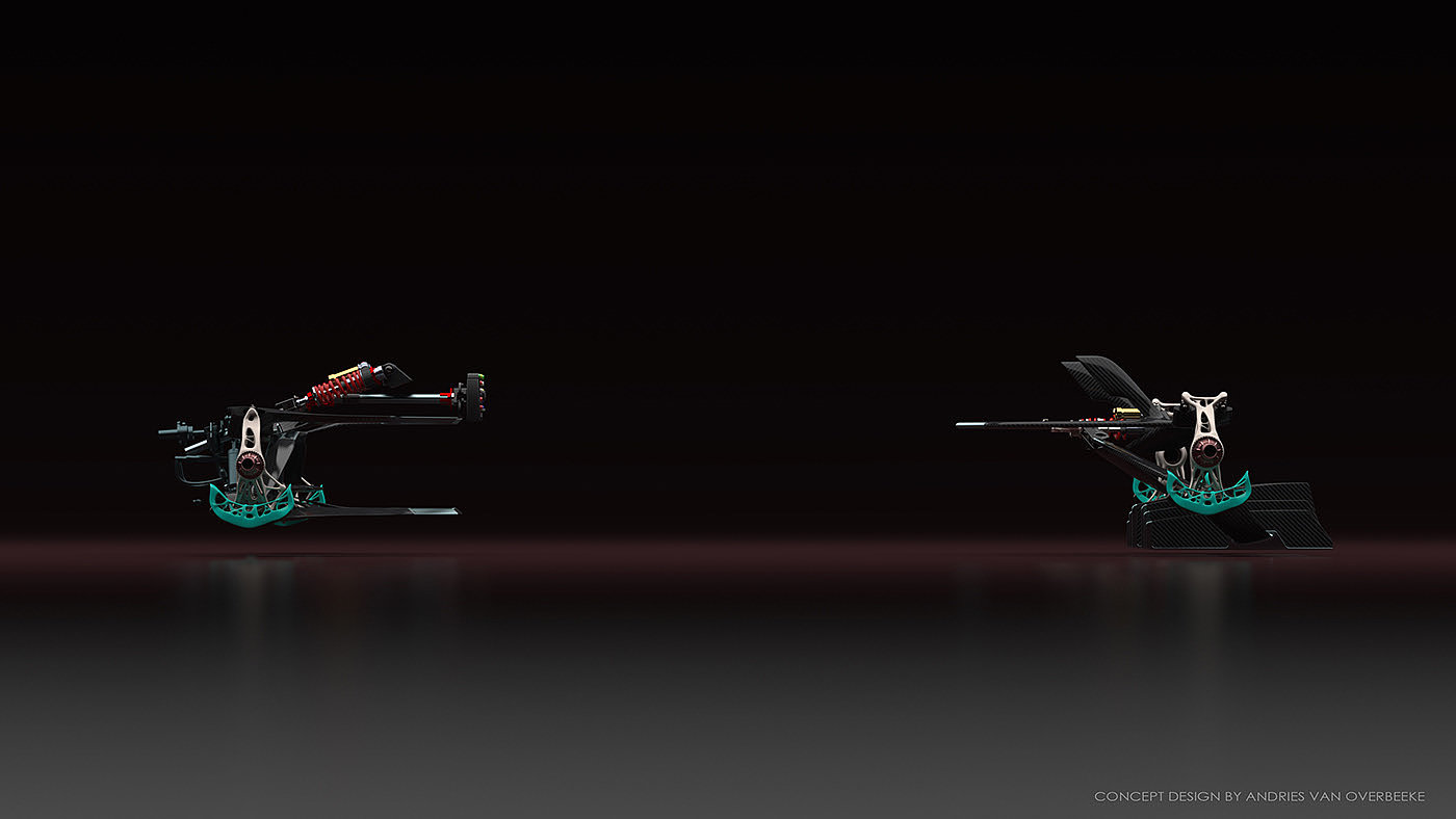赛车，Formula 1，概念，渲染，
