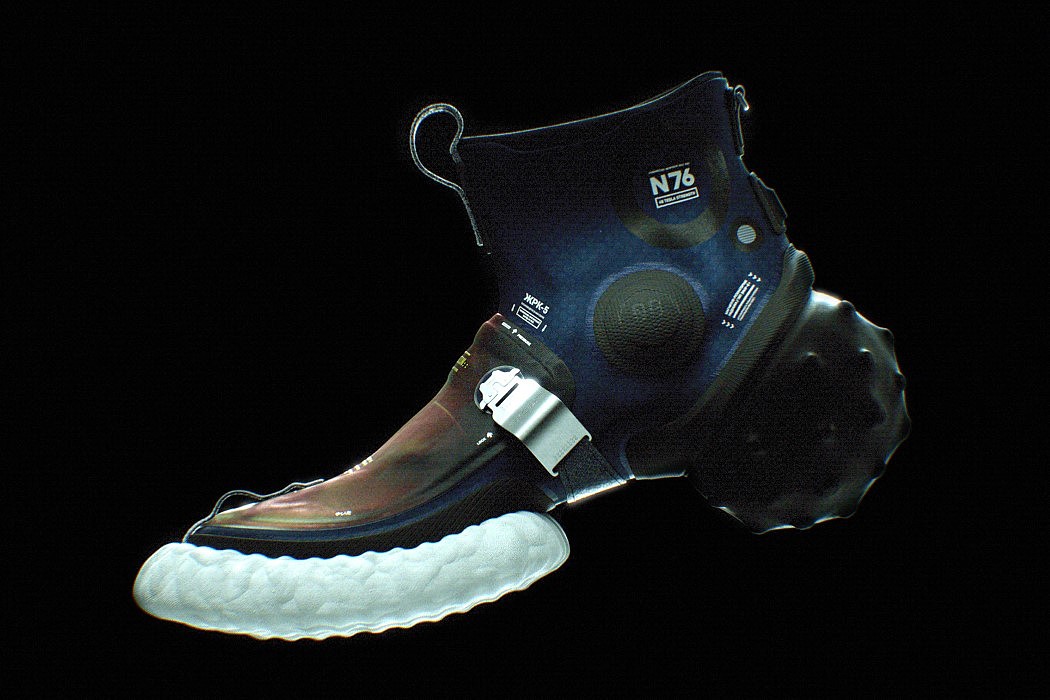 Futurism，ICARUS-4，Space sneakers，concept，astronaut，