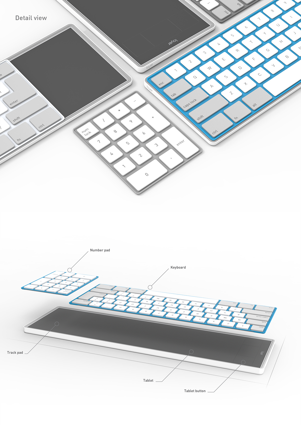 layered，keyboard，Design，originality，fashion，