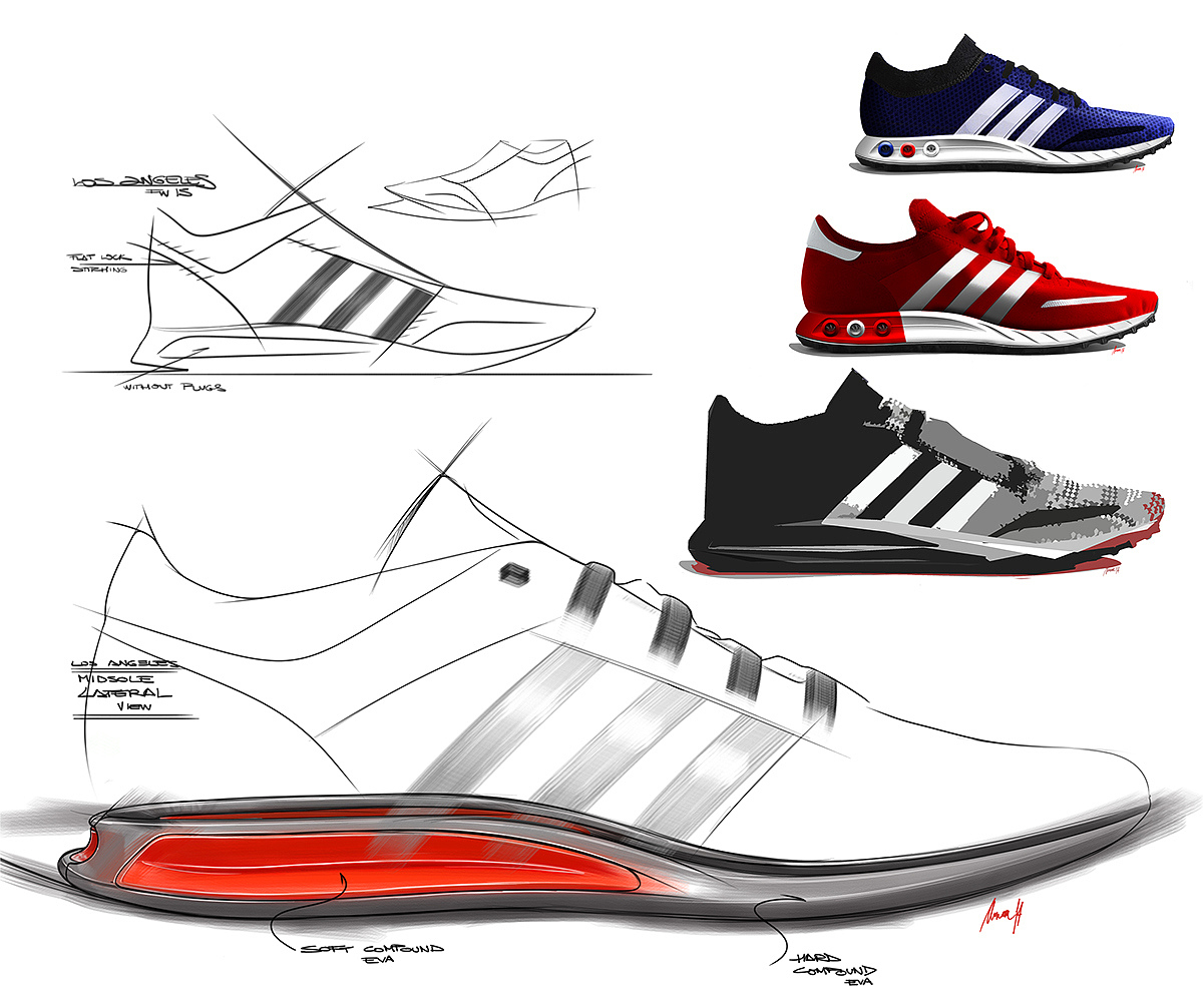 运动鞋，adidas，休闲，产品设计，可穿戴产品设计，工业设计，