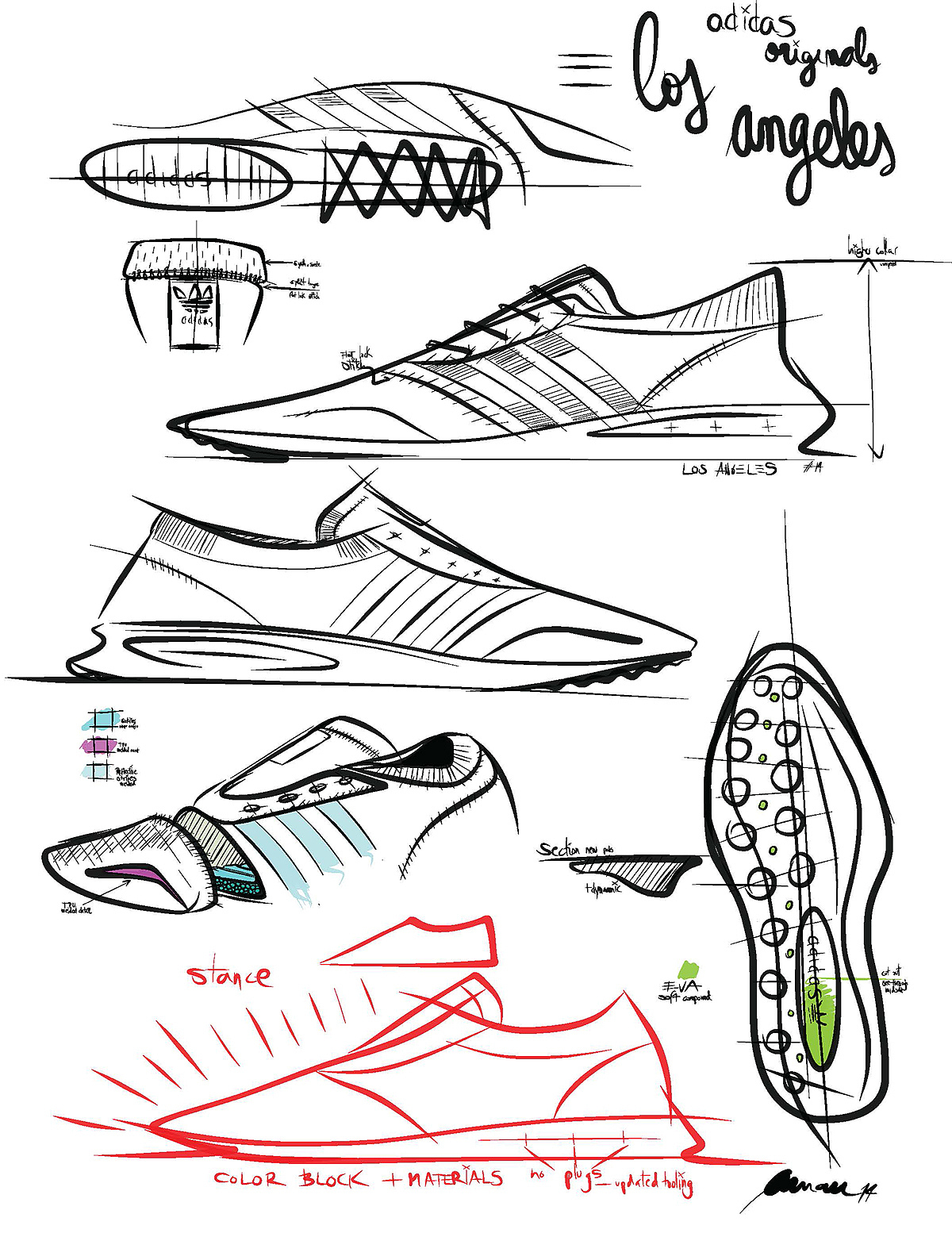 sneakers，adidas，leisure time，product design，Wearable product design，industrial design，