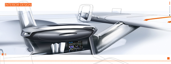 Automotive interior，vehicle，product design，Hand drawn sketch，