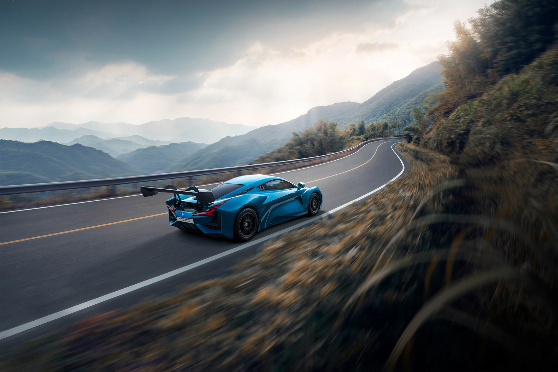 Sports car，competition，automobile，blue，