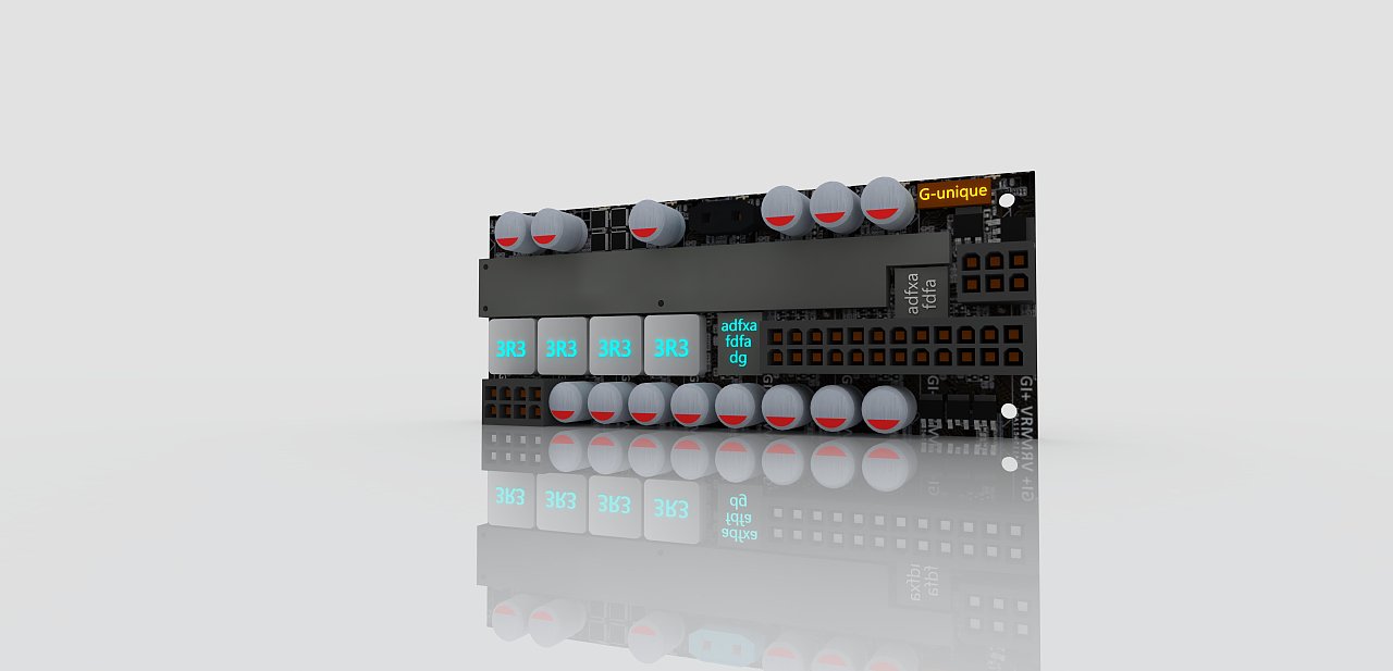 Render，Graphics card，a main board，modeling，