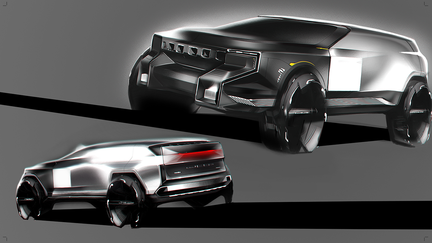 Automatic design，vehicle，jeep，industrial design，product design，automobile，suv，